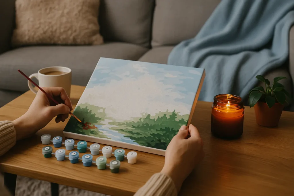 Relaxing art at home